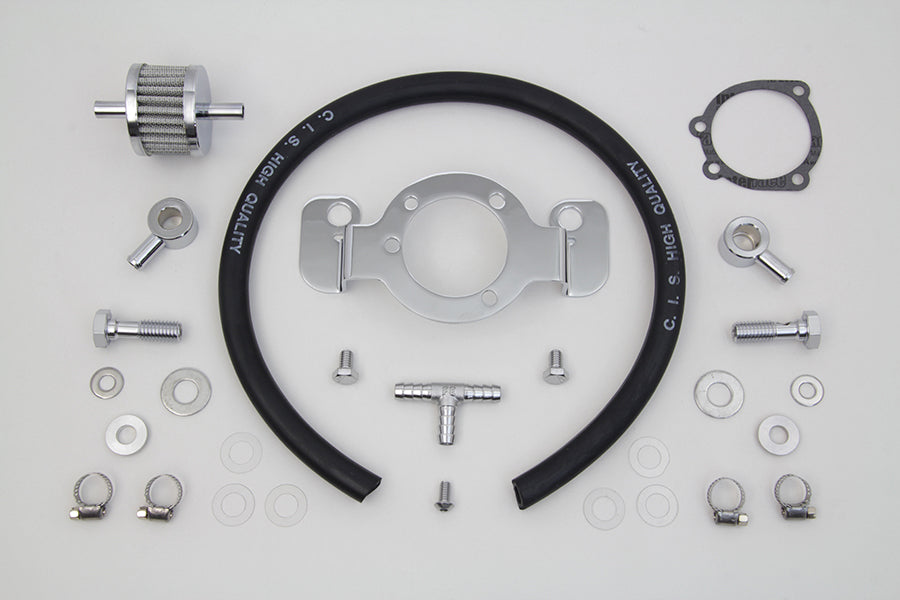 35-0697 - Crankcase Breather and Bracket Kit by V-Twin