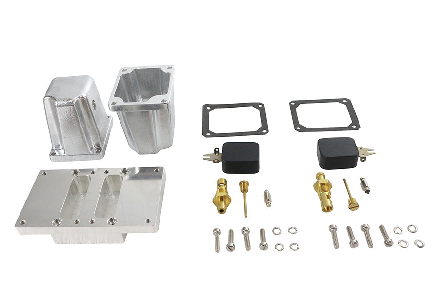 35-0788 - inchL inch Series Dual Carburetor Bowl Kit by V-Twin