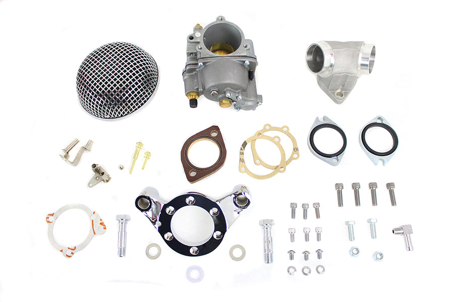 35-1025 - 47mm OKO Shorty Carburetor Kit Alloy by V-Twin