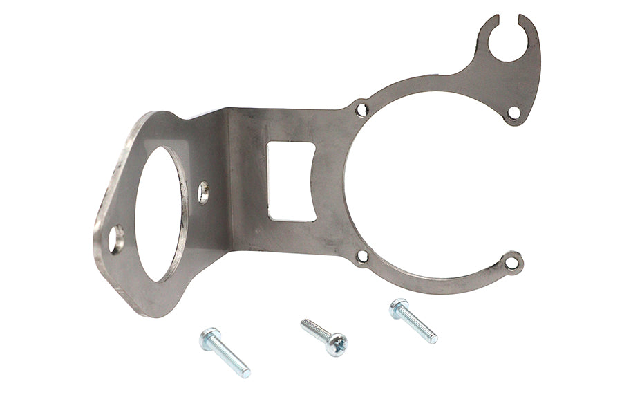 35-1666 - CV Carburetor Mount Bracket Natural Stainless Steel by V-Twin