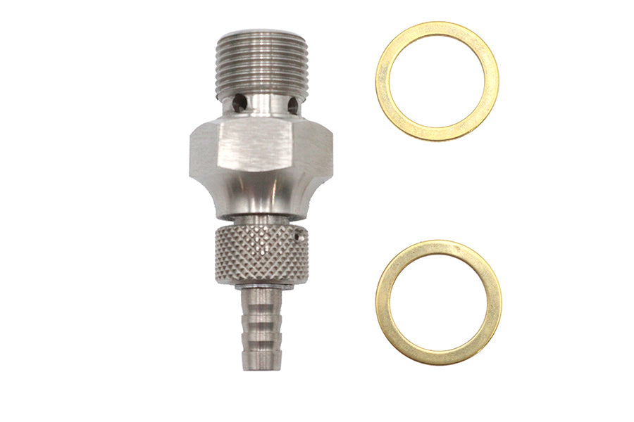 35-1796 - Fuel Shut Off Rod Petcock Stainless Steel by V-Twin