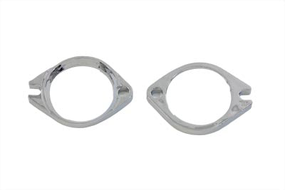 35-8027 - Intake Manifold Flange Set Chrome by V-Twin