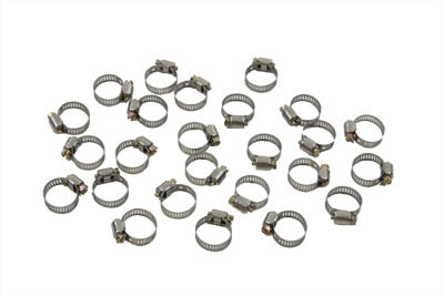 35-8031 - Stainless Steel Oil Line Hose Clamp by V-Twin