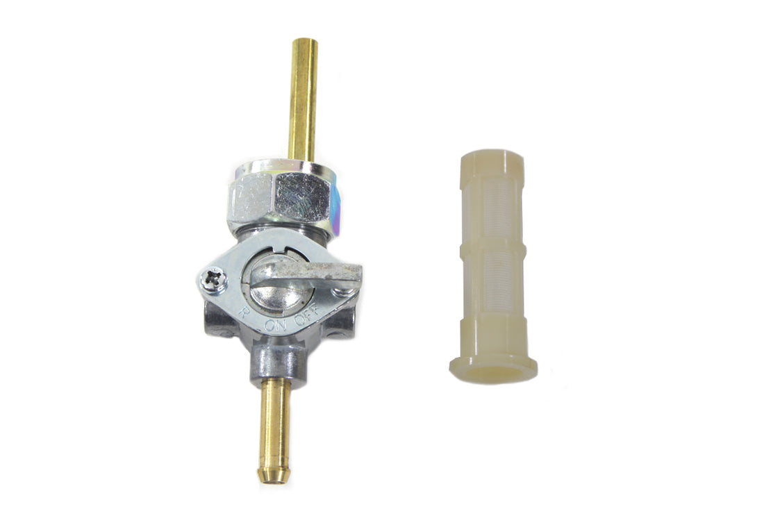 35-9190 - Petcock Straight Outlet with Nut Alloy by V-Twin
