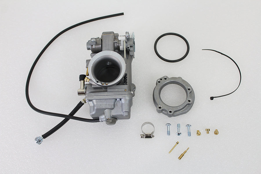 35-9342 - OKO 42mm Flatslide Carburetor Natural by V-Twin