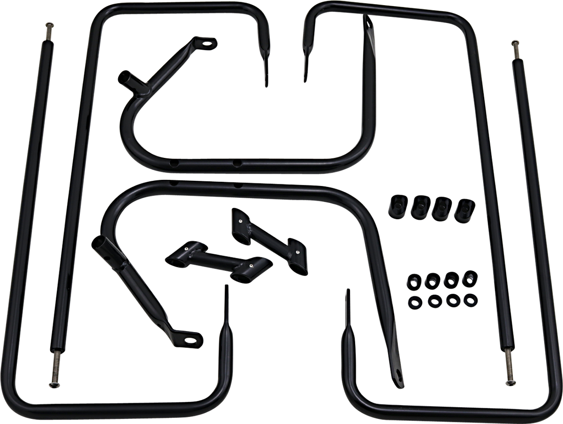 3501-1250 - DRAG SPECIALTIES Saddlebag Rail - Black - FLT '97 - '08 21042B