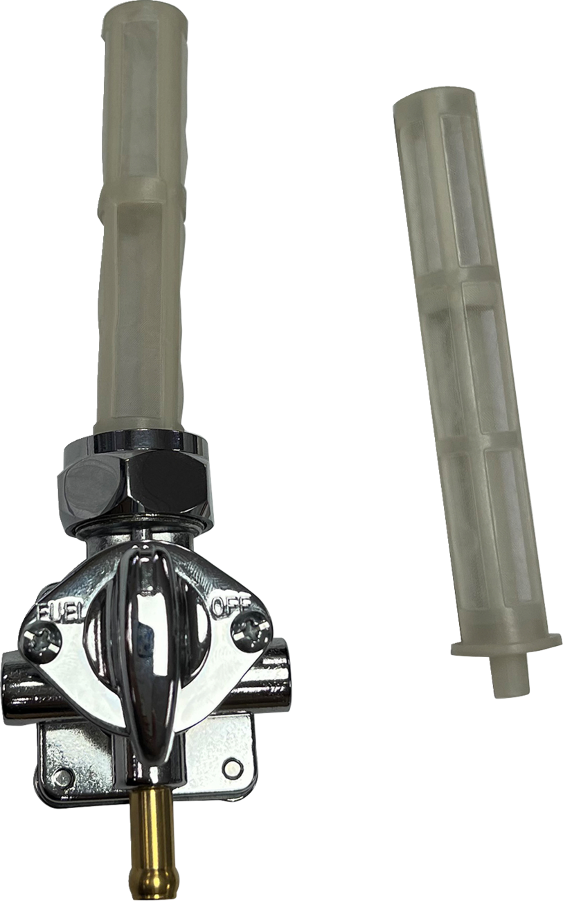DRAG SPECIALTIES Petcock - Vacuum - Downward Outlet - Chrome T03-0101C