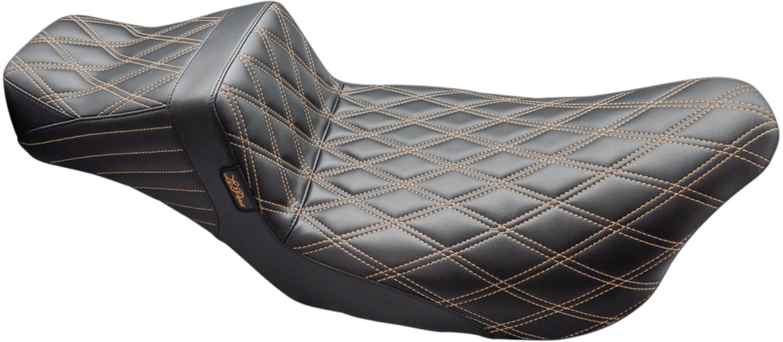 LE PERA Tailwhip Daddy Long Legs Seat - Double Diamond w/ Chestnut Thread - FLH/FLT '08-'24 LK-587DLDD-CHET