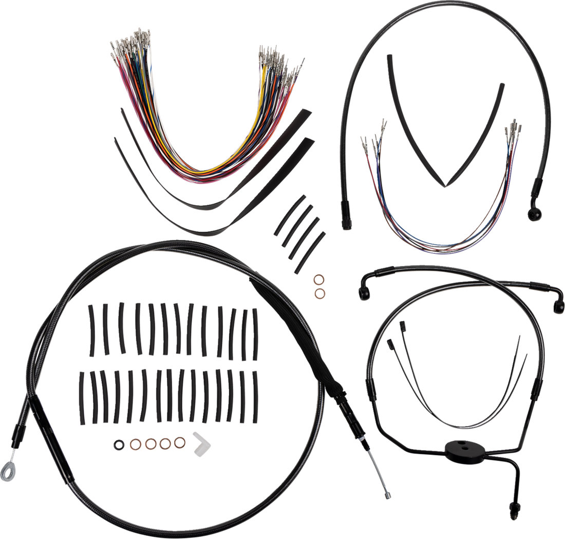 MAGNUM SHIELDING 1-1/4" Viking Handlebar Installation Kit - 12" - Black Pearl™ 48830-412
