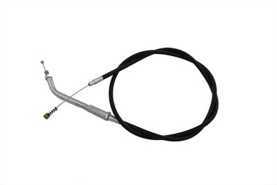 36-0100 - Black Idle Cable with 45? Elbow Fitting by V-Twin