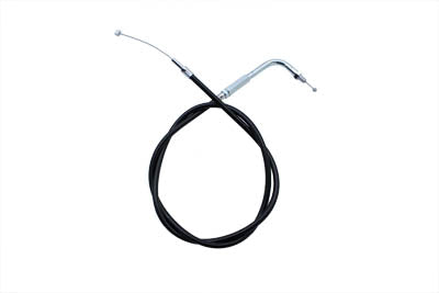 36-0102 - Black Throttle Cable with 90? Elbow Fitting by V-Twin