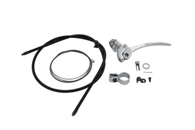 36-0418 - Spring Fork Cable and Handle Assembly Chrome by V-Twin