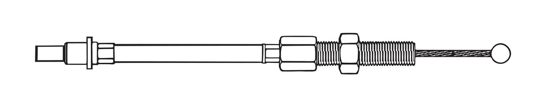 36-0423 - Black Clutch Cable with Stock Casing by V-Twin