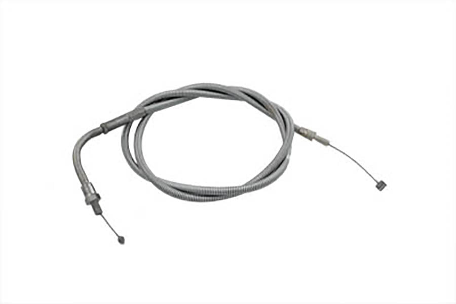 36-0511 - Chrome Spiral Throttle Cable by V-Twin