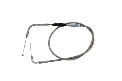 36-0670 - Braided Stainless Steel Throttle Cable with 40 inch Casing by Barnett