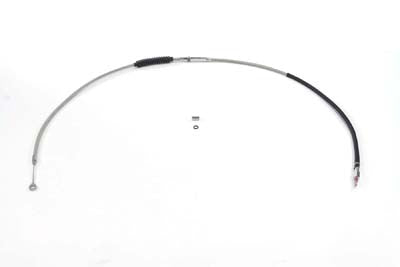 36-0865 - 64.75 inch Braided Stainless Steel Clutch Cable by V-Twin