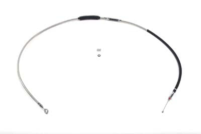 36-0867 - 72.81 inch Braided Stainless Steel Clutch Cable by V-Twin