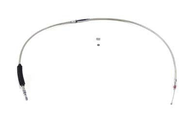 36-1156 - 62.66 inch Braided Stainless Steel Clutch Cable by V-Twin