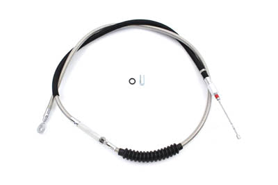 36-1160 - 62.51 inch Braided Stainless Steel Clutch Cable by V-Twin