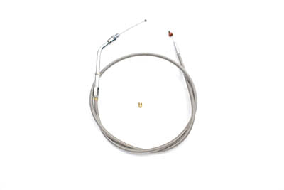 36-1504 - Braided Stainless Steel Throttle Cable with 38  Casing by Barnett