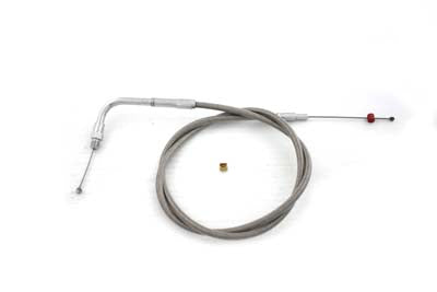 36-1512 - 35 inch Braided Stainless Steel Throttle Cable by Barnett