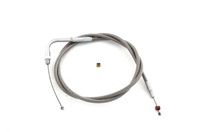 36-1513 - 43.25 inch Braided Stainless Steel Throttle Cable by Barnett