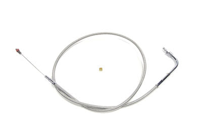 36-1514 - 34.875 inch Braided Stainless Steel Idle Cable by Barnett