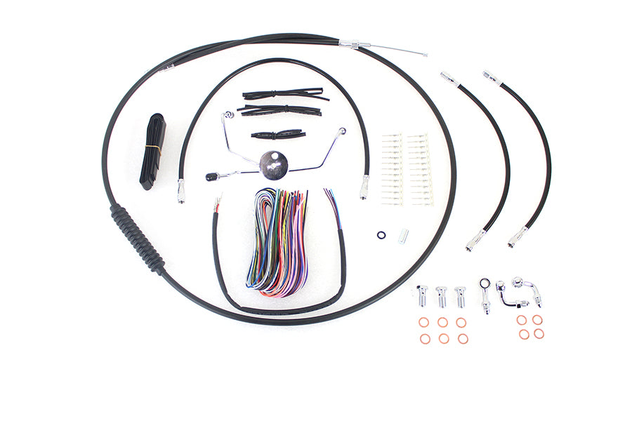 36-1601 - 15 inch-17 inch Handlebar Cable and Brake Line Kit by V-Twin