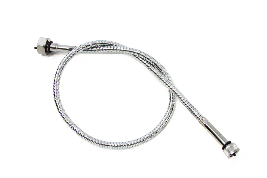36-2524 - 35  Chrome Speedometer Cable by V-Twin