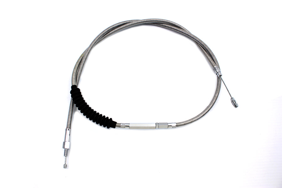 36-8048 - 62.69 inch Braided Stainless Steel Clutch Cable by V-Twin