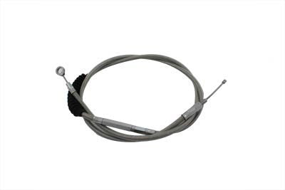36-8056 - 57.63 inch Braided Stainless Steel Clutch Cable by V-Twin