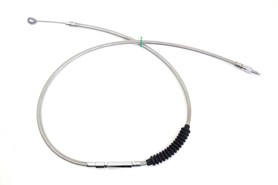 36-8060 - 60.69 inch Braided Stainless Steel Clutch Cable by V-Twin