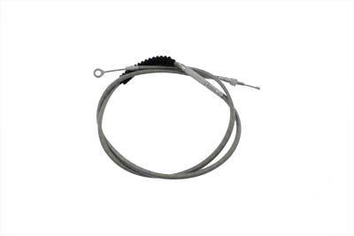 36-8067 - 72.69 inch Braided Stainless Steel Clutch Cable by V-Twin