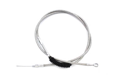 36-8070 - 78.69 inch Braided Stainless Steel Clutch Cable by V-Twin