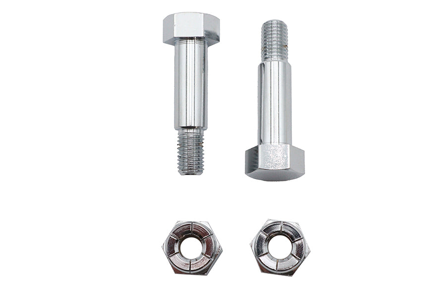 37-0012 - Large Driver Footpeg Bolt Set Chrome by V-Twin