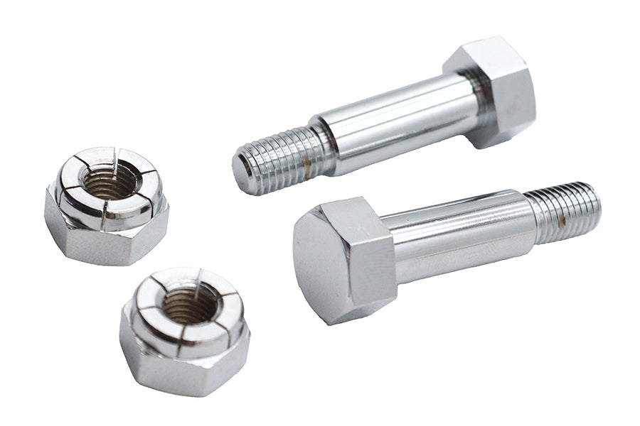 37-0012 - Large Driver Footpeg Bolt Set Chrome by V-Twin