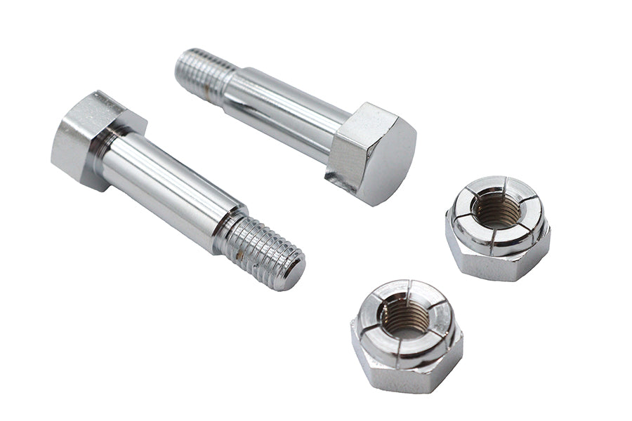 37-0012 - Large Driver Footpeg Bolt Set Chrome by V-Twin