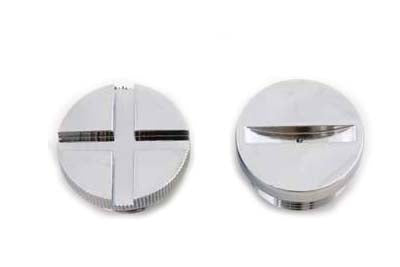 37-0050 - Primary Cover Cap Set Chrome by V-Twin