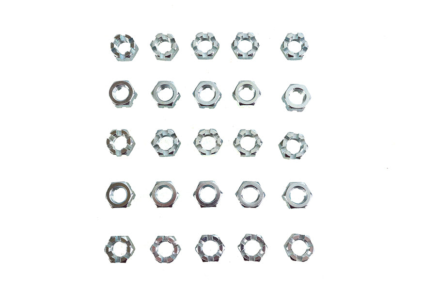 37-0066 - Zinc Plated 7/16 -20 Locknut by V-Twin