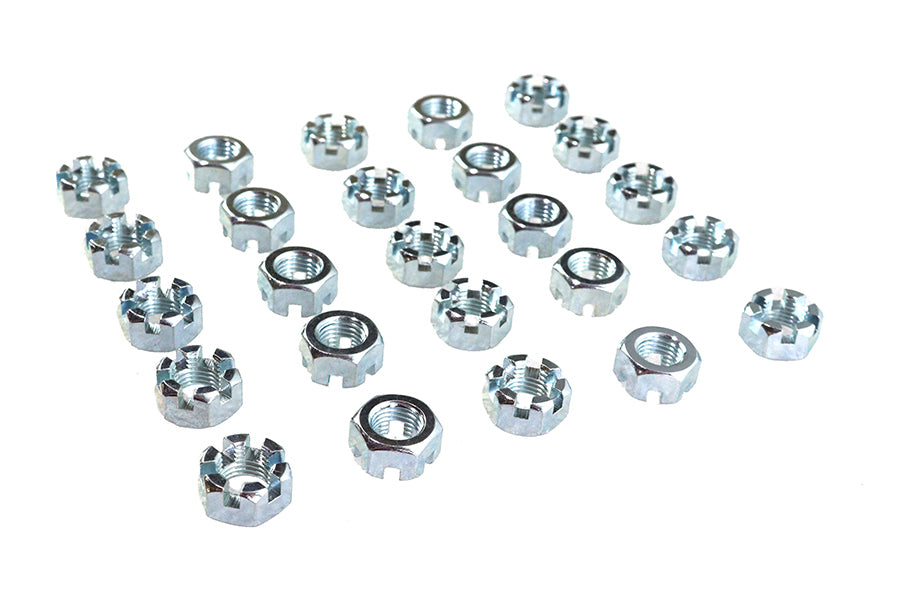 37-0066 - Zinc Plated 7/16 -20 Locknut by V-Twin