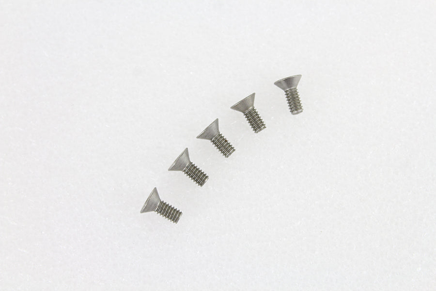 37-0179 - 1/4 inch-20 x 5/8 inch Flathead Screw Stainless Steel by V-Twin