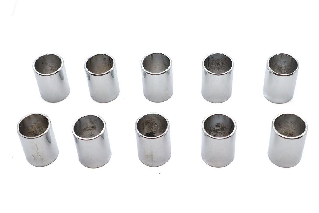 37-0448 - Chrome Spacers 5/8 inch x 3/4 inch x 1 inch by V-Twin