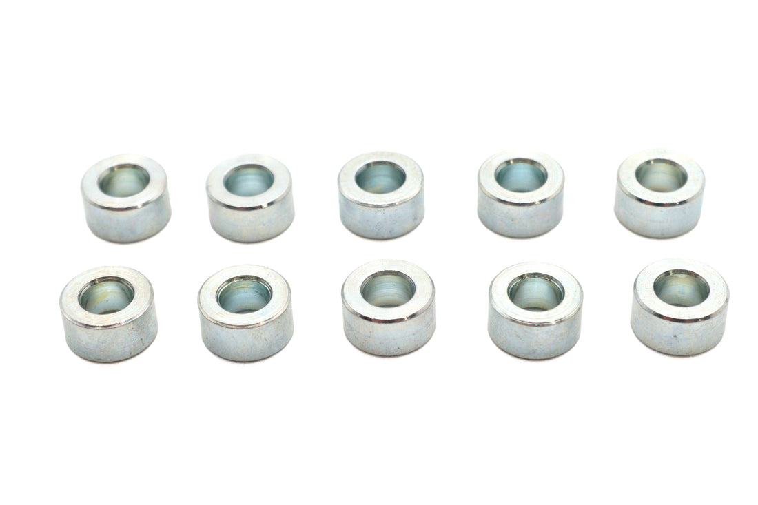 37-0457 - Chrome Steel Spacers 1/4 inch x 15/32 inch x 1/4 inch by V-Twin