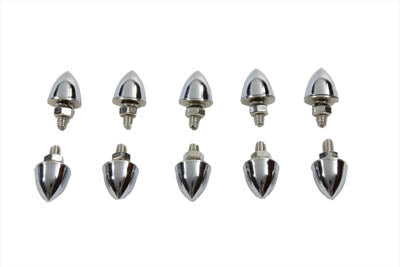 37-0501 - License Plate Frame Chrome Krommet Set by V-Twin