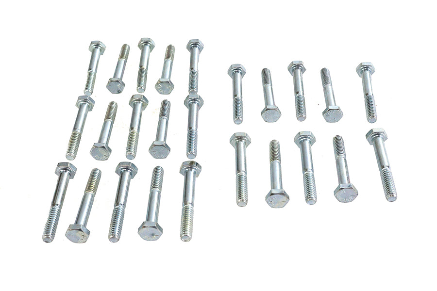 37-0606 - Hex Cap Bolts Zinc 1/4  X 1-3/4 by V-Twin