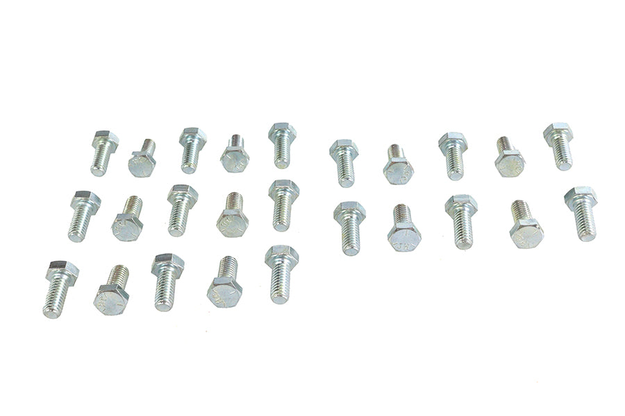 37-0610 - Hex Cap Bolts Zinc 5/16 inch-18 x 3/4 inch by V-Twin