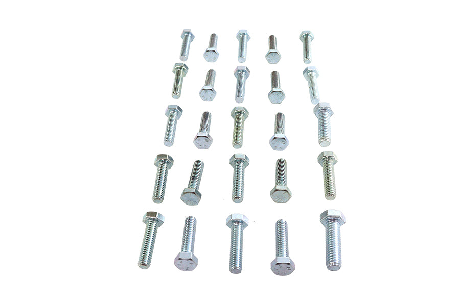 37-0613 - Hex Cap Bolts Zinc 5/16 inch X 1-1/4 inch by V-Twin