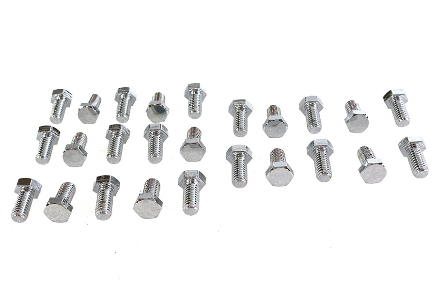 37-0618T - Hex Cap Bolts Zinc 3/8 inch x 3/4 inch by V-Twin