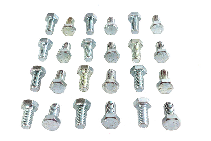 37-0618 - Hex Cap Bolts Zinc 3/8 inch X 3/4 inch by V-Twin
