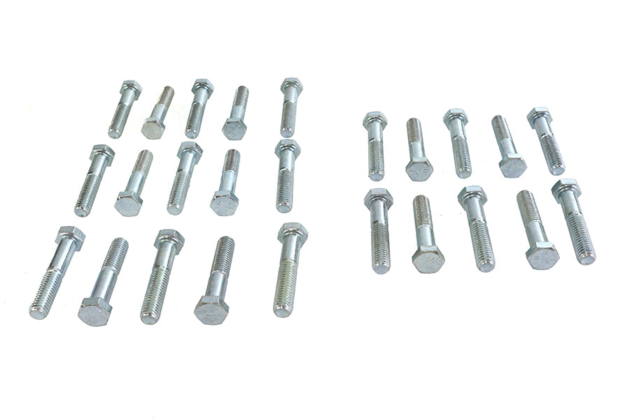 37-0623 - Hex Cap Bolts Zinc 3/8 inch x 2 inch by V-Twin